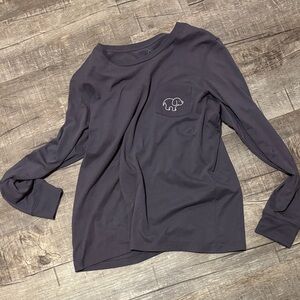 Women's Gray Long Sleeve Top Ivoryella